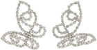 AREA Silver Medium Butterfly Earrings