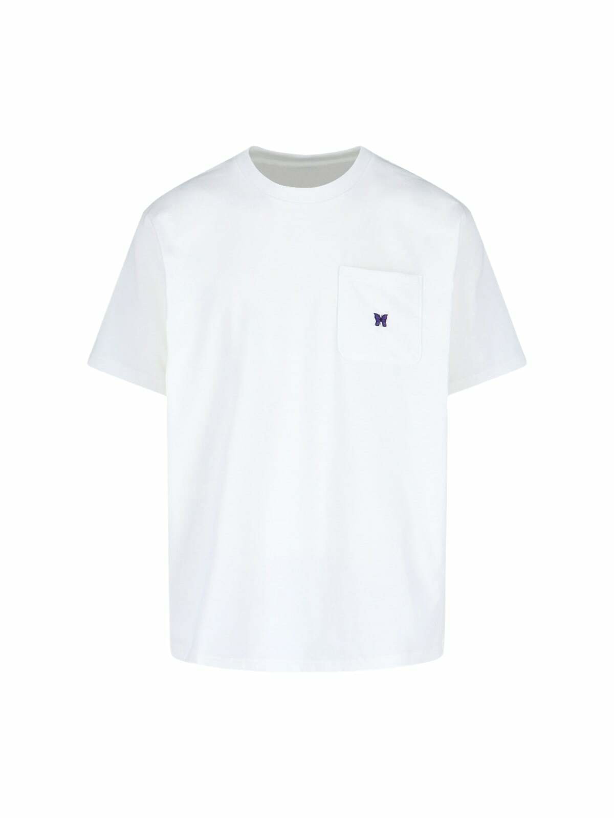 Tシャツ・カットソー NEEDLES Men T Shirts QV305PL Purple NEEDLES Purple Stripe T-Shirt Needles