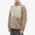 Satta Men's Suma Half Zip Fleece in Plum Brown