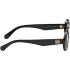LOEWE Black Mini Anagram Oval Sunglasses