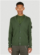 Compass Patch Cardigan in Green