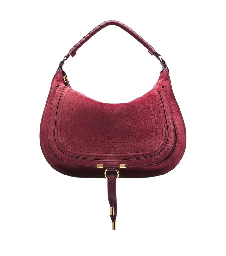 Photo: Chloé Marcie Large suede shoulder bag