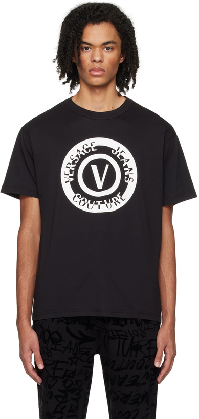 Photo: Versace Jeans Couture Black V-Emblem T-Shirt