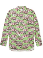 Comme des Garçons SHIRT - KAWS Printed Cotton-Poplin Shirt - Green