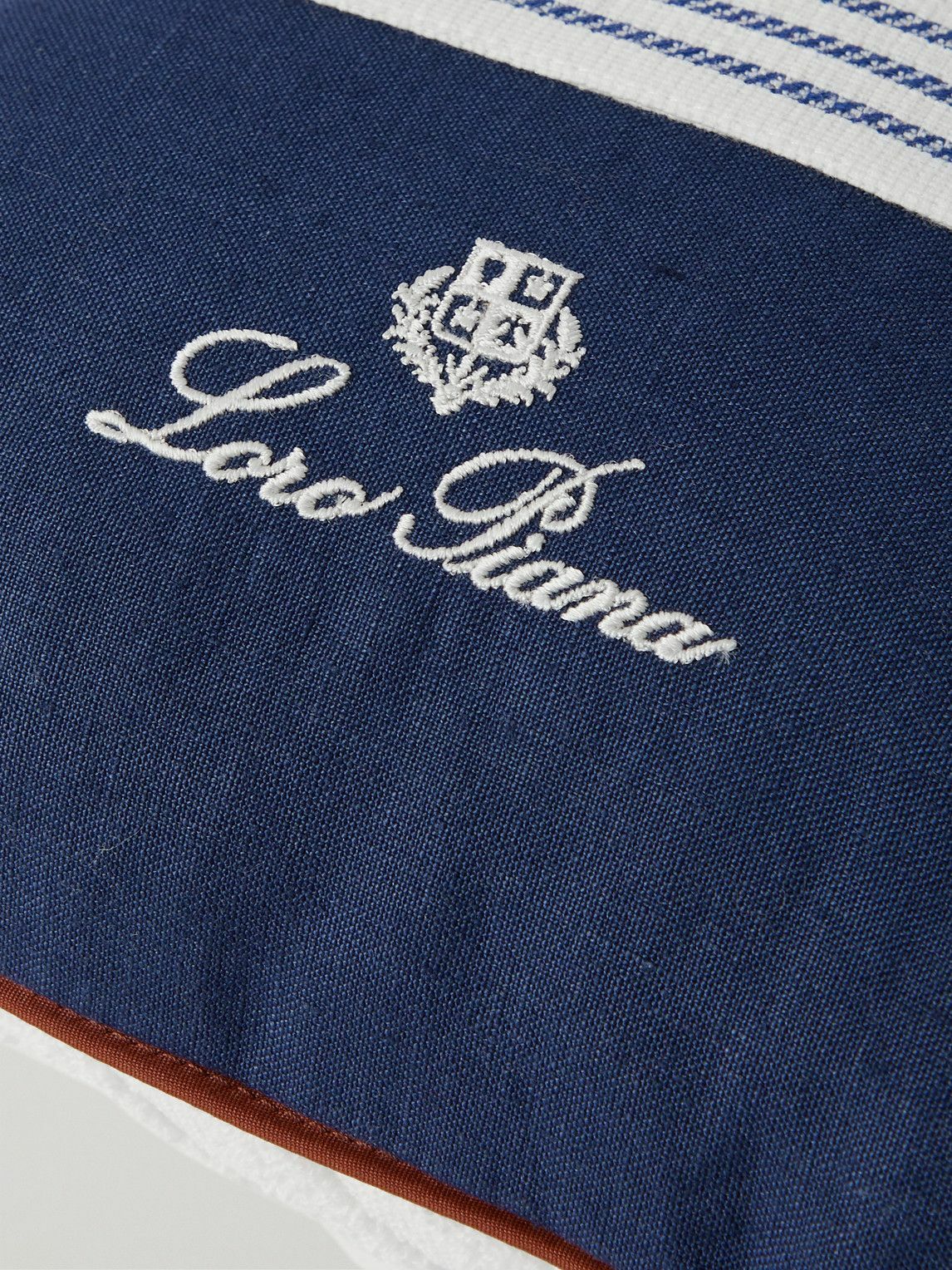 Loro Piana - Logo-Embroidered Striped Linen and Terry Beach
