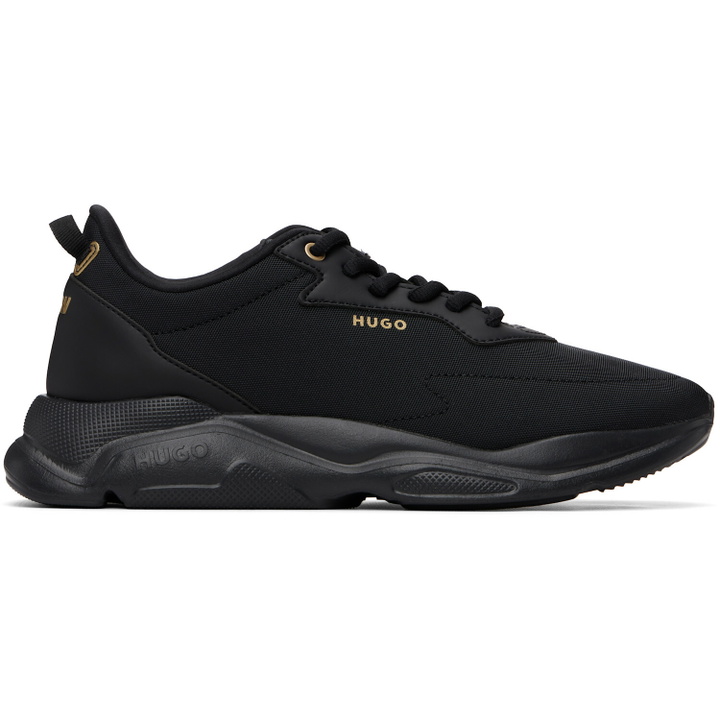 Photo: Hugo Black Logo Stamp Sneakers