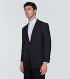 Kiton Single-breasted wool blazer