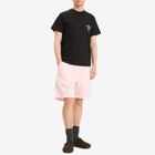 Service Works Men's Poplin Chef Shorts in Dusty Pink