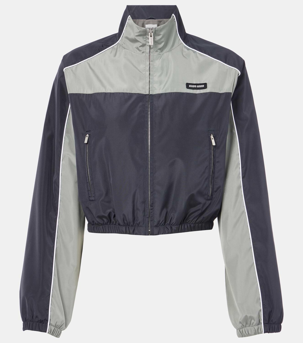 Miu Miu Technical cropped track jacket Miu Miu