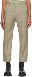 Solid Homme Beige Tapered Trousers