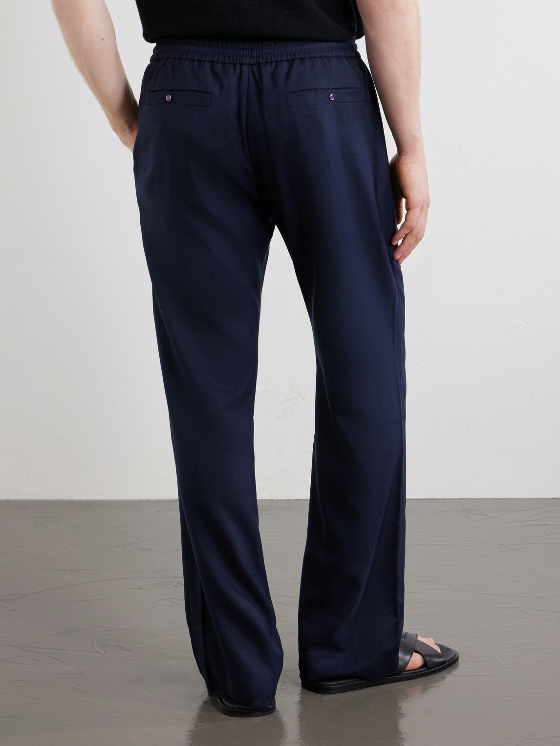 God's True Cashmere - Straight-Leg Cashmere Trousers - Blue