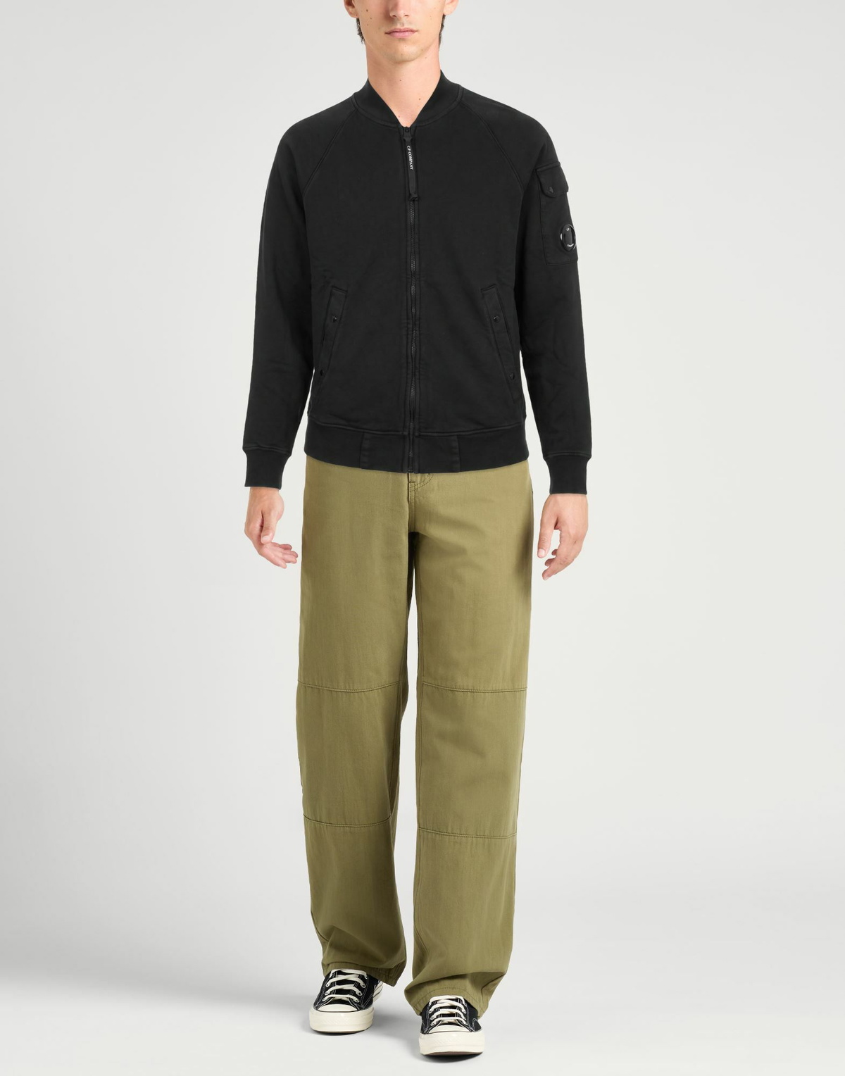 C. p. Company Mens Sweatshirt in Black