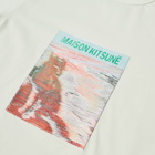 Maison Kitsuné Men's Photo Tag Classic T-Shirt in Mint