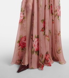 Dolce&Gabbana Floral silk chiffon gown