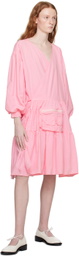 KkCo Pink Utility Wrap Midi Dress