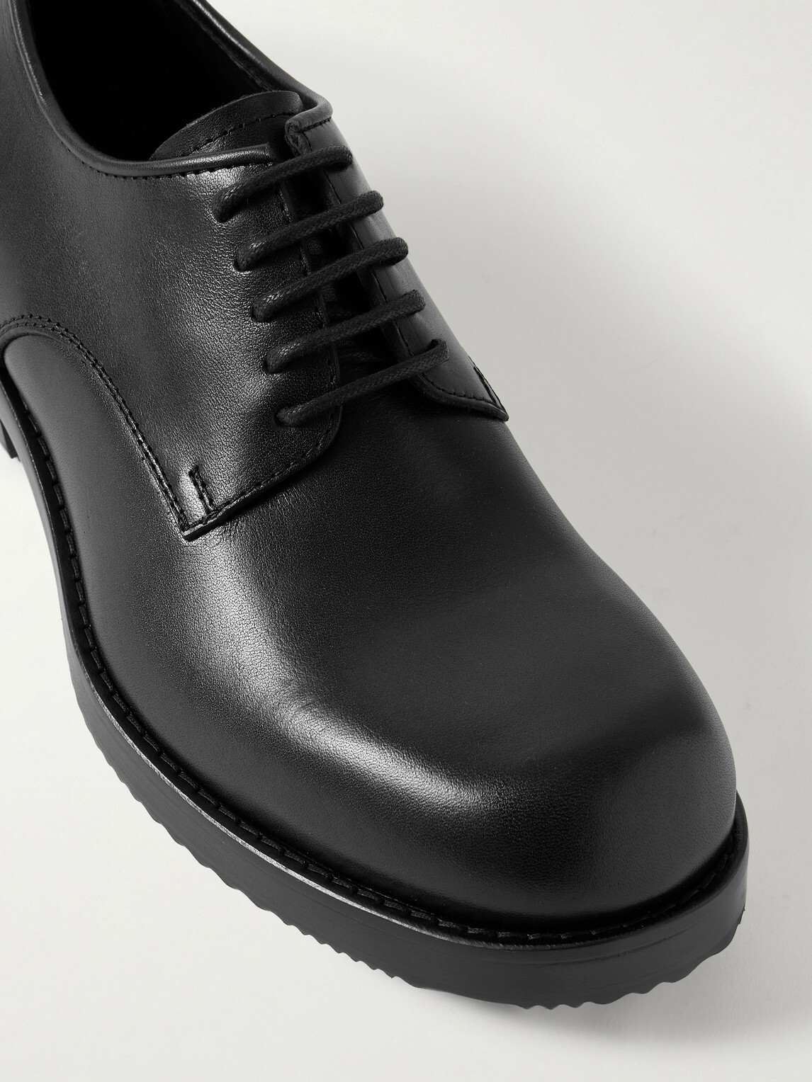 Dries Van Noten - Leather Derby Shoes - Black