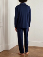 Polo Ralph Lauren - Logo-Embroidered Cotton-Jersey Pyjama Set - Blue