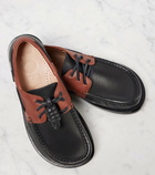 Loewe Campo leather boat shoes