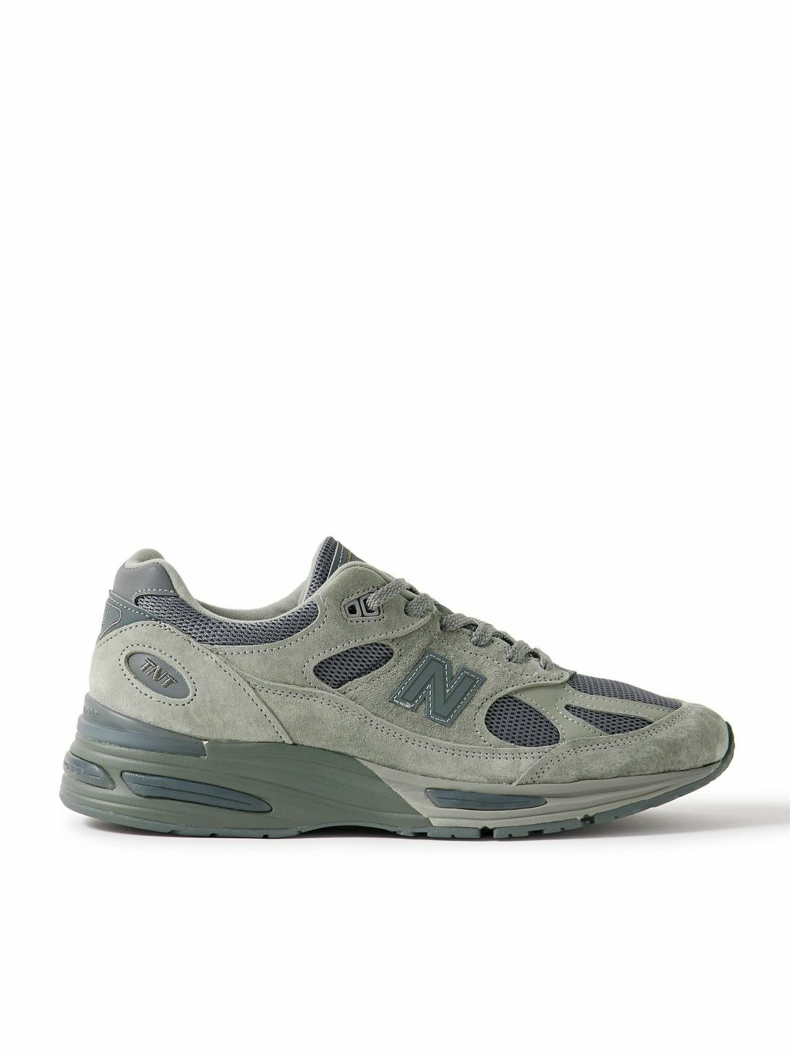 New Balance - thisisneverthat 991v2 Leather-Trimmed Suede