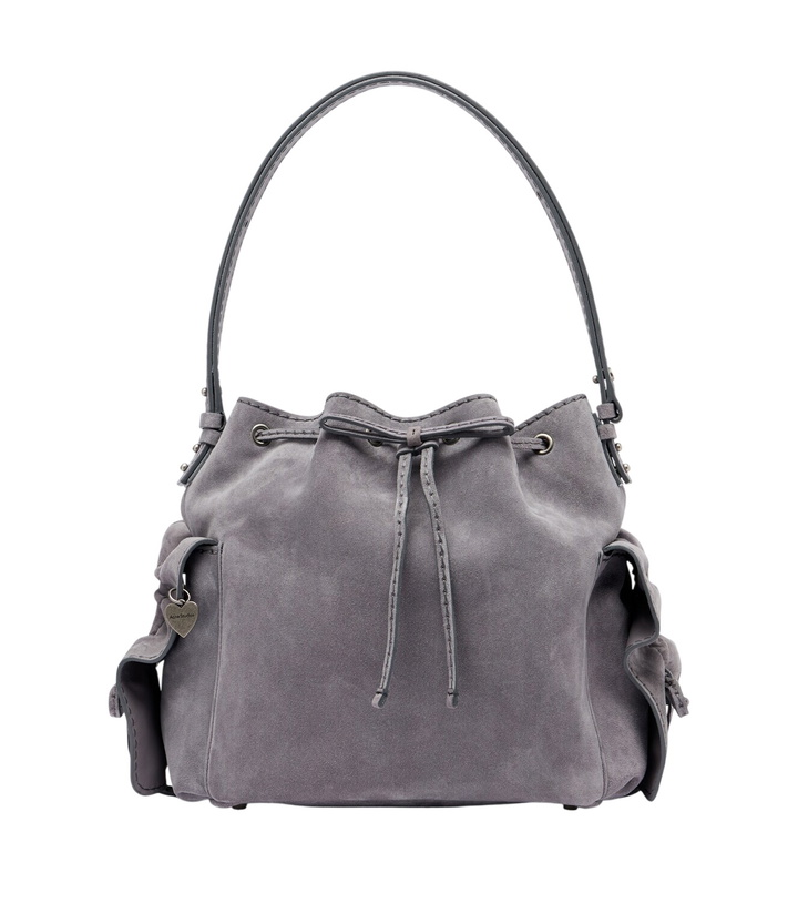 Photo: Acne Studios Multipocket Medium suede bucket bag