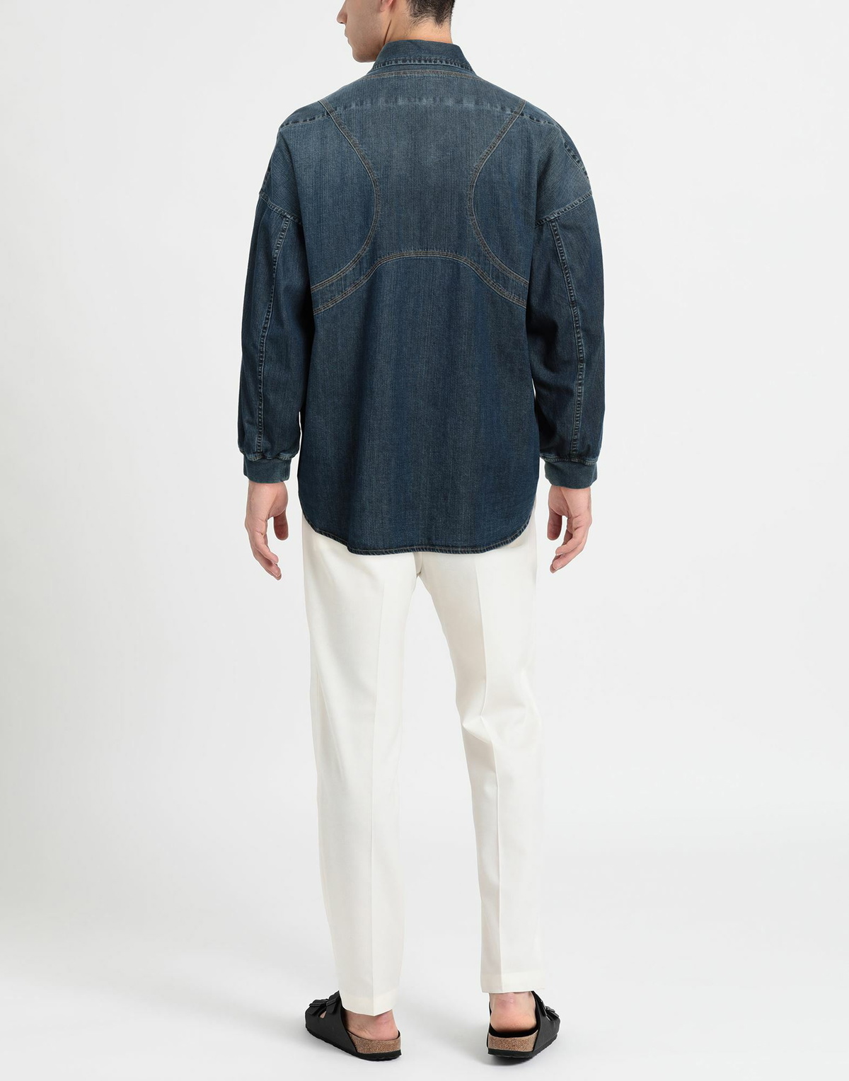 Mcqueen Mens Denim shirt in Blue