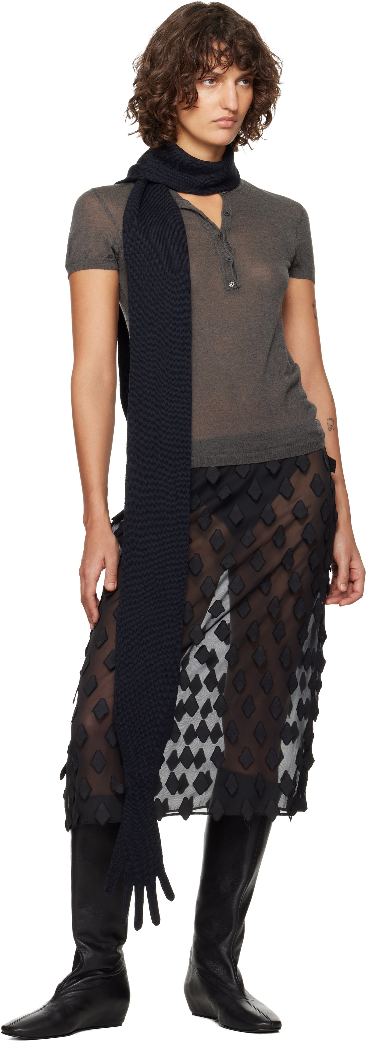 Paloma Wool Gray Flauta Scarf