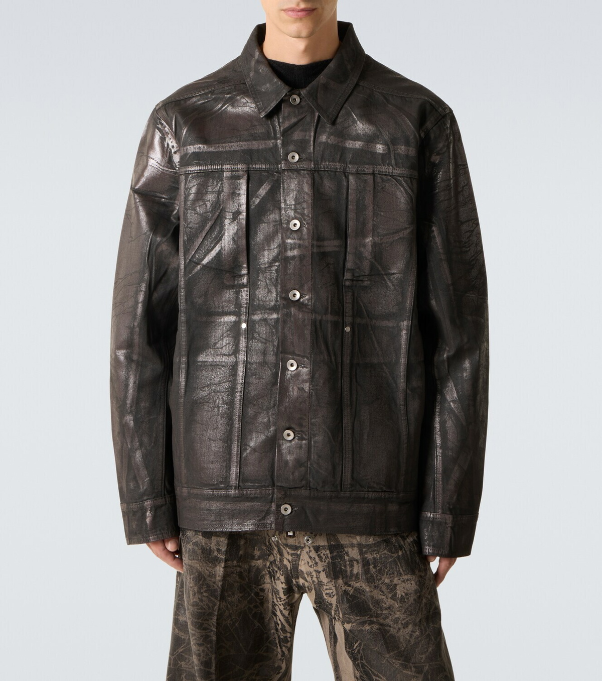 Rick Owens Coated denim jacket