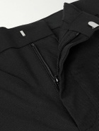 WTAPS - Straight-Leg Cropped Logo-Appliquéd Twill Trousers - Black