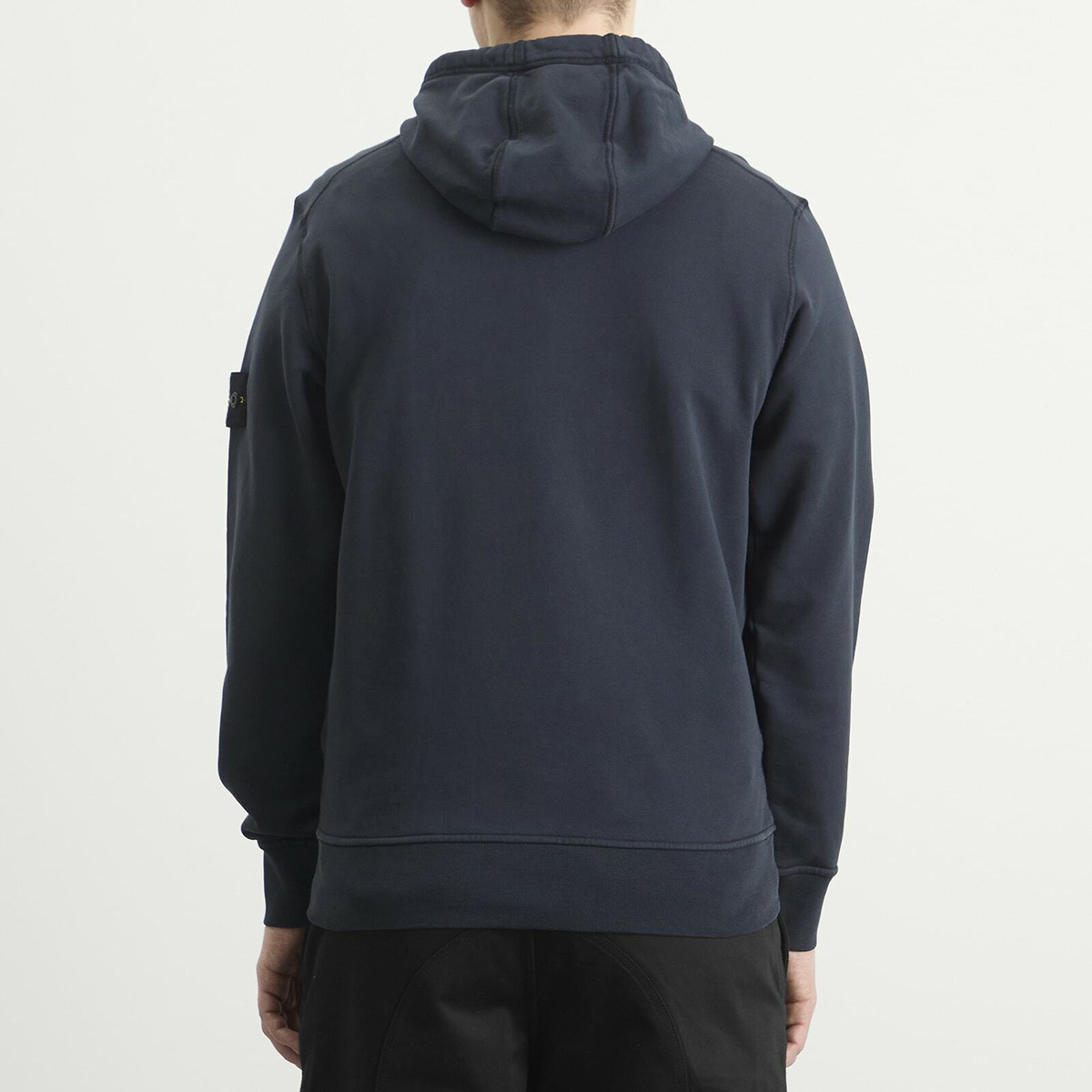 Stone Island Men's Garment Dyed Hoodie in Navy Blue