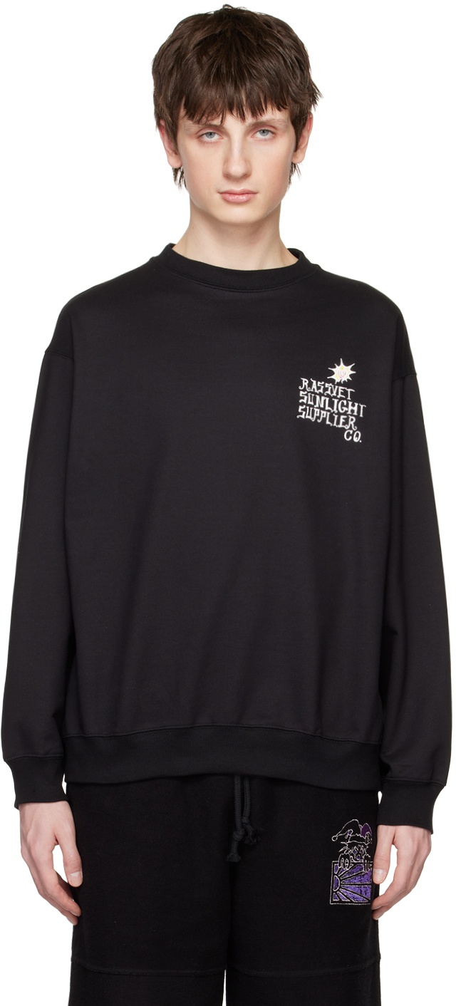 Photo: Rassvet Black 'Sunlight Supplier' Sweatshirt