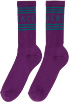 Versace Purple Athletic Socks