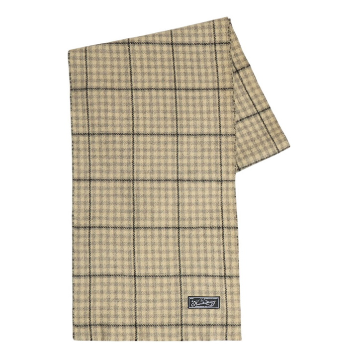 Photo: mfpen Men's Facade Double Faced Scarf in Double Faced Grey Check