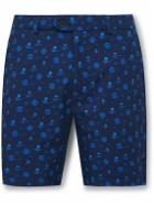 G/FORE - Maverick Hybrid Slim-Fit Printed Stretch-Shell Golf Shorts - Blue