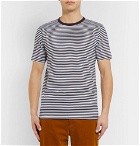 Sunspel - Striped Superfine Cotton-Jersey T-Shirt - Men - Navy