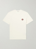 Moncler - Logo-Appliqué Cotton-Jersey T-Shirt - Neutrals