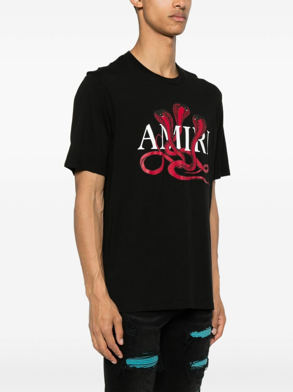 AMIRI Black Glitter Poison Logo T-Shirt Amiri AMIRI Black Glitter Poison Logo T-Shirt Amiri