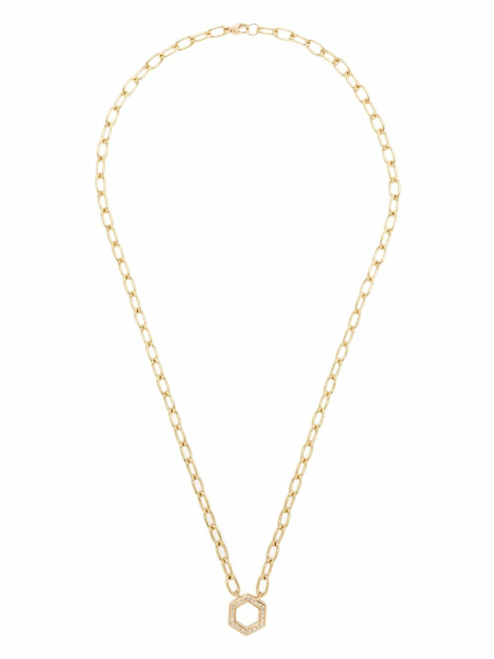 Harwell Godfrey 18K Yellow Gold Cable Chain Foundation Diamond Necklace