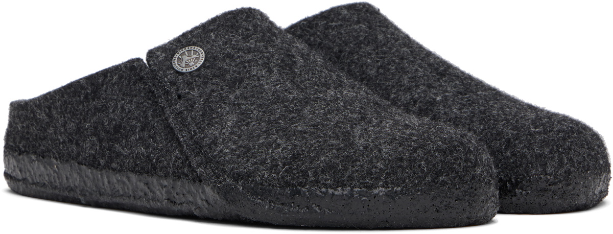 Birkenstock Gray Narrow Zermatt Slippers