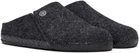 Birkenstock Gray Narrow Zermatt Slippers