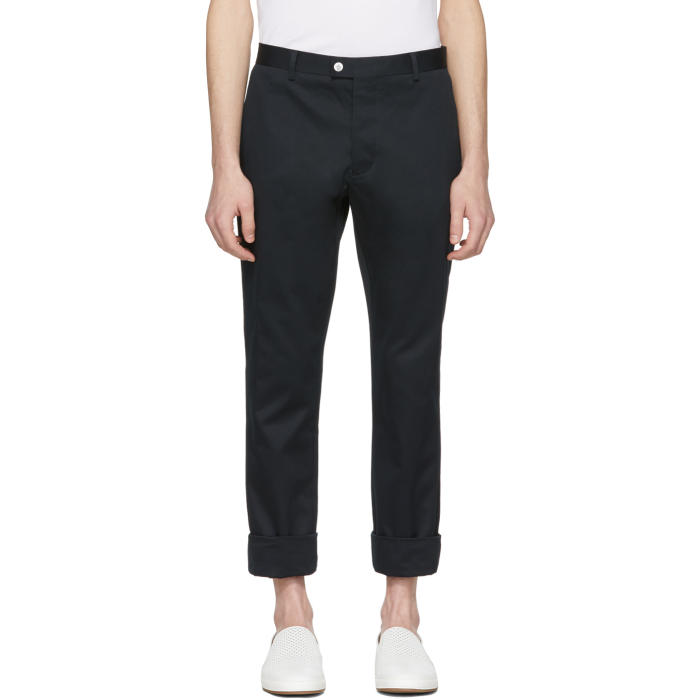 Moncler Gamme Bleu Navy Classic Trousers 