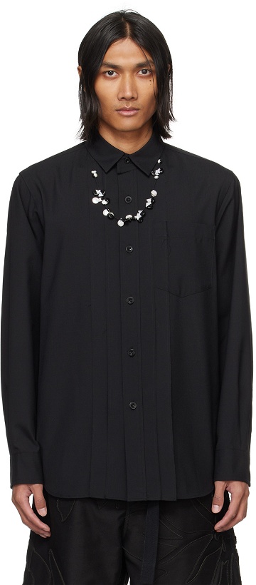 Photo: sacai Black Suiting Shirt