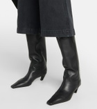 Khaite Dallas 45 leather knee-high boots