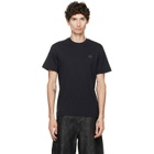 Moncler Navy Double Leather Logo T-shirt