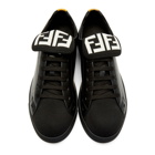 Fendi Black and Yellow Forever Fendi Sneakers