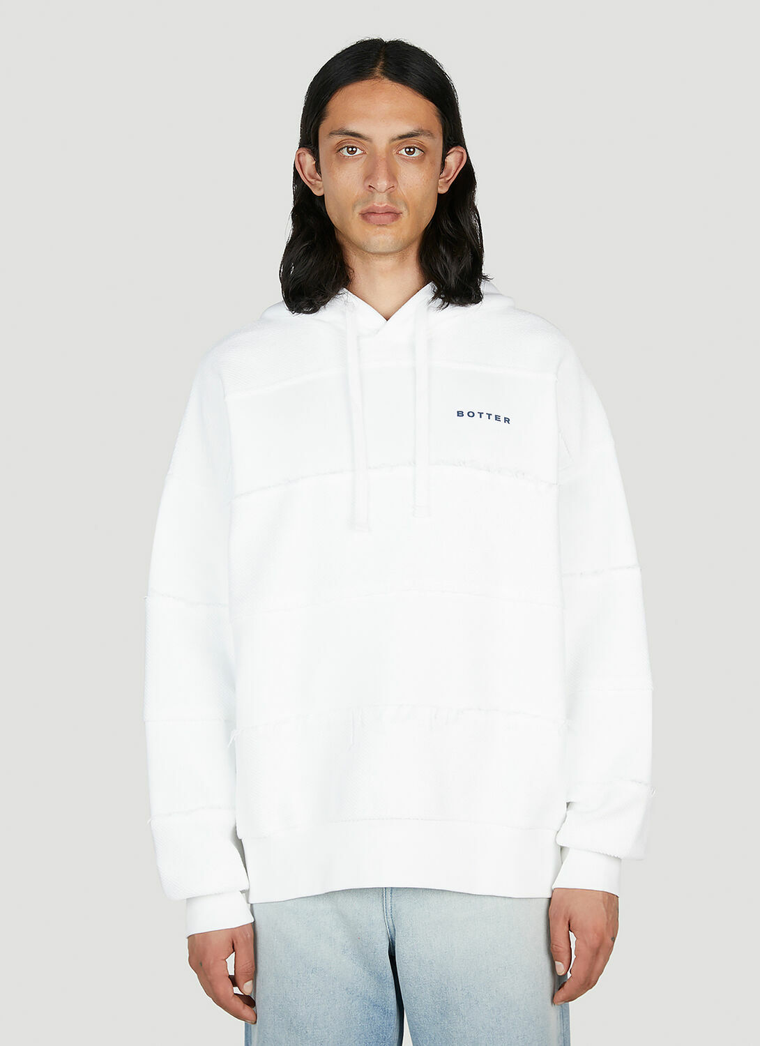 Botter Raw Edge Logo Hooded Sweatshirt
