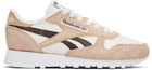Reebok Classics Beige Classic Leather Sneakers