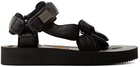 Tom Wood Black Suicoke Edition Depa Sandals