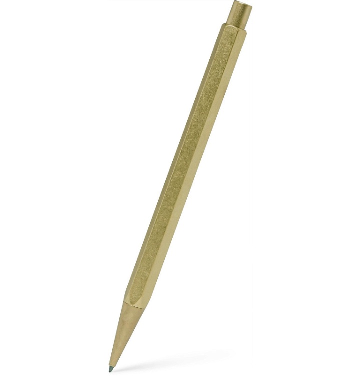 Photo: Ystudio - The Weight Of Words Brass Sketching Pencil - Gold