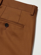 Mr P. - Slim-Fit Straight-Leg Wool-Twill Suit Trousers - Brown