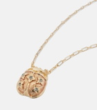 La DoubleJ Lady Scarab gold-plated pendant necklace